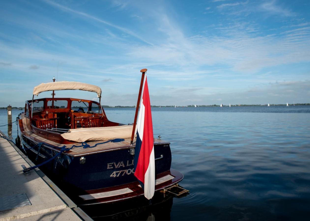 Welcome In - Houseboat 'Elysium' Met Eigen Aanlegsteiger Sneek - Offingawier Zewnętrze zdjęcie
